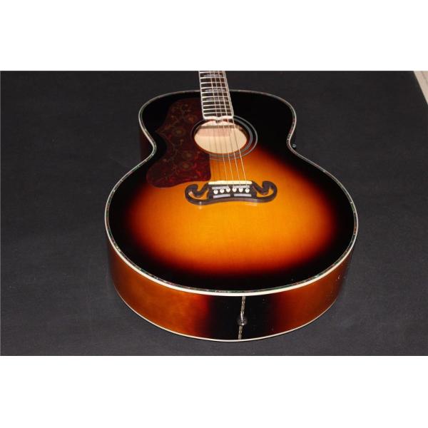 Lefty guitar jumbo wholesale guitar promotion electric acoustic guitar lefty sunburst Acoustic guitar