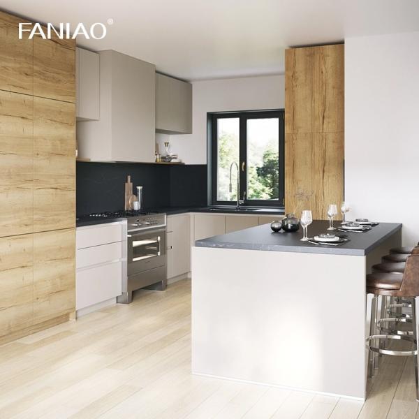 2024 Contemporary Kitchen Cabinets For Supplier Modular Pantry Customization Modern Wood Melamine Kitchen Cabinet