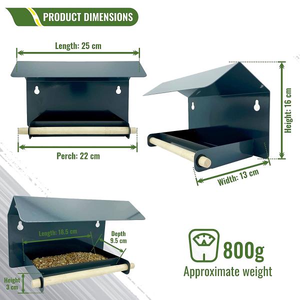 Металлический стенный садовый птицекорм для птиц и водоснабжения