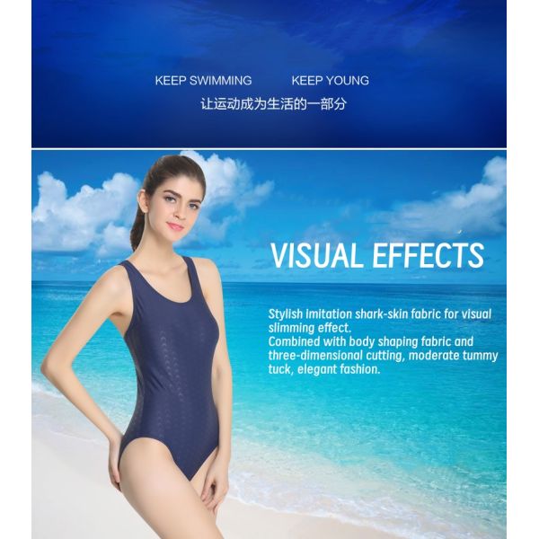 Quick Drying Ladies One Piece Swimsuits Women Sexy Swimwear Striped
