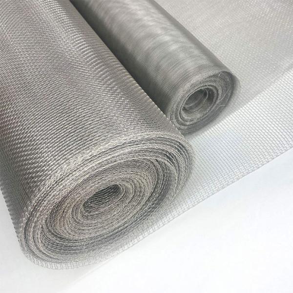 Width 10mm-3000mm Acid and Alkali Resistant Woven Wire Mesh Customizable Fire Resistance Made from Stainless Steel Wire