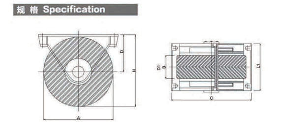 600x200mm 750x250mm Roller Rubber Fender For Shipyard / Water Lock