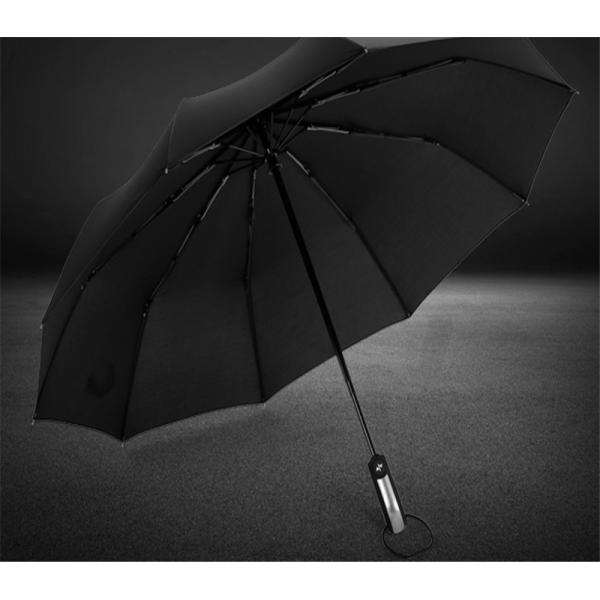 23inch 10K 190T Pongee Automatic Folding Umbrella with Auto Open Close and Steel Shaft