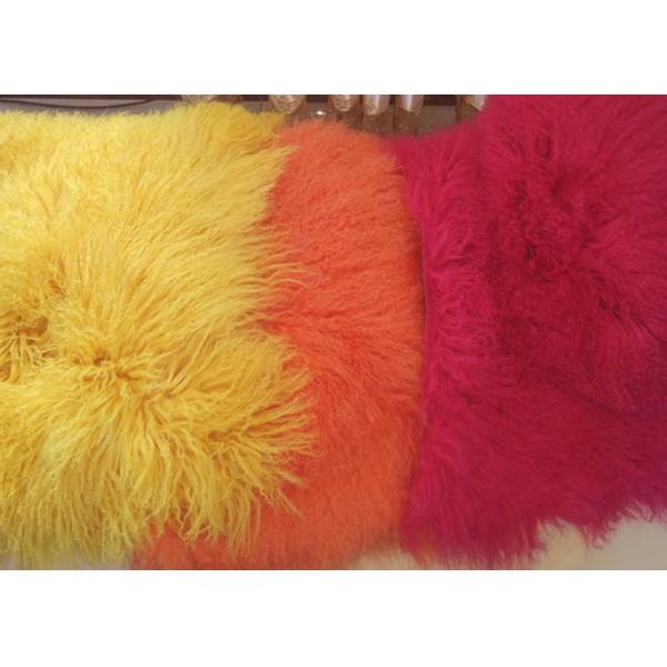 Роскошная нежность покрасила монгольский половик овчины для одеял хода софы кровати декоративных