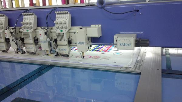 Multi Head Embroidery Machine , Industrial Embroidery Sewing Machine With USB Port