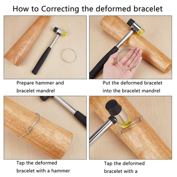 Adjust Bangle Jewelry Accessories Tools Bracelet Mandrel Sizer 70-80mm Diameter
