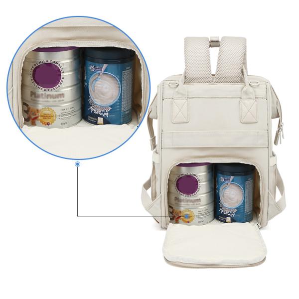 Thermal Insulation Nylon Travel Changing Bag With USB Charging Port 35L