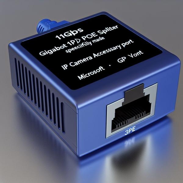 12V Gigabit PoE Splitter Adapter for IP Cameras IEEE 802.3af/at
