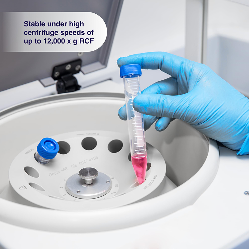 15mL Sterile High Transparency PP Plastic Conical Bottom Centrifuge Tubes Screw Caps Write-on Spot Non-Pyrogenic DN/RNase Free