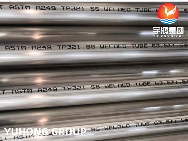 ASTM A249 TP321 WLD Heat Exchanger Tube