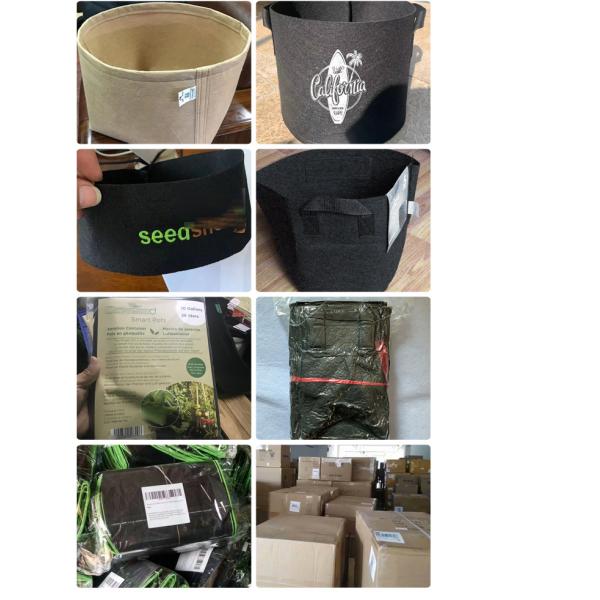 L'usine non-tissée réutilisée de poinçon d'aiguille élèvent des sacs réutilisés pour le jardin