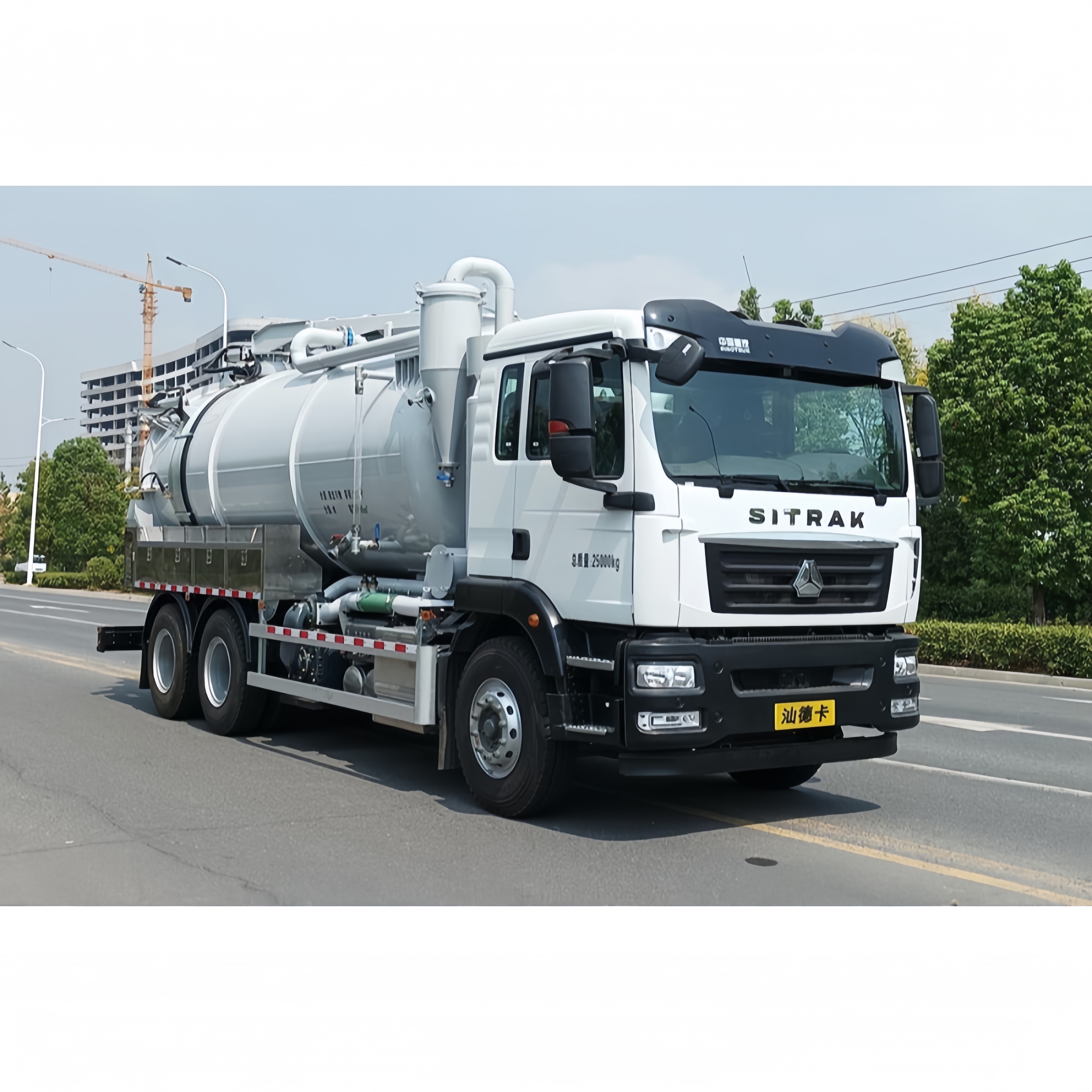 HOWO 6x4 25 Ton Jet Vacuum Truck, Integrated High Pressure Jetting and Sewage Suction Truck