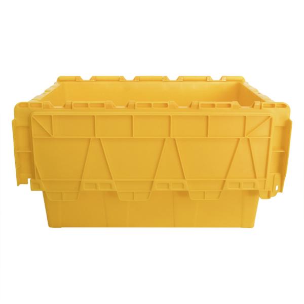Attached Lid Storage Box Solid Moving Crate for Heavy-duty and Versatile Logistic Needs