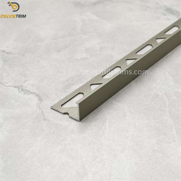 Aluminium Trim Edg Metal Tile Trims Height 8mm / 10mm / 12mm