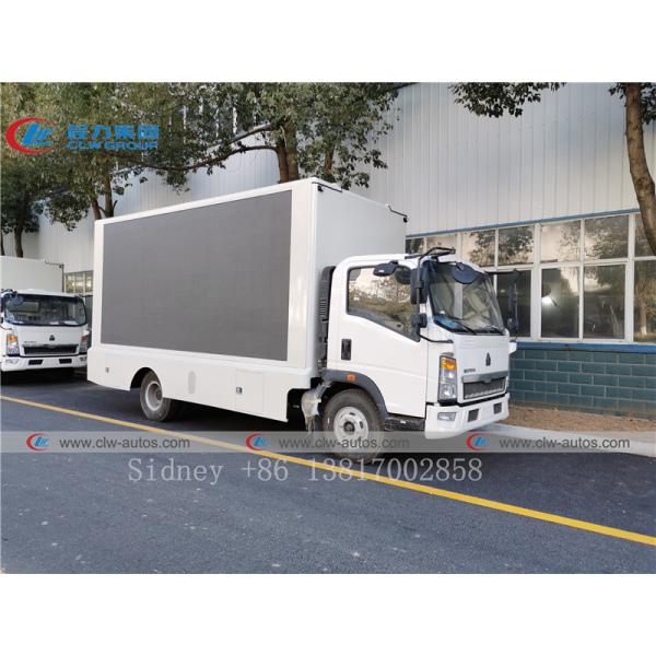 Caminhão de anúncio móvel do diodo emissor de luz de SINOTRUK HOWO 4x2 P4 P5 P6