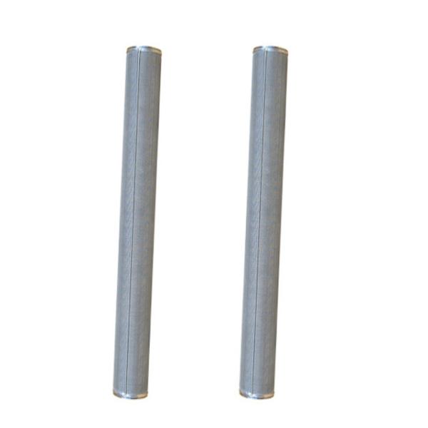 3um Sintered Metal Filter Elements , 1.7mm Wire Mesh Candle Filter For Water
