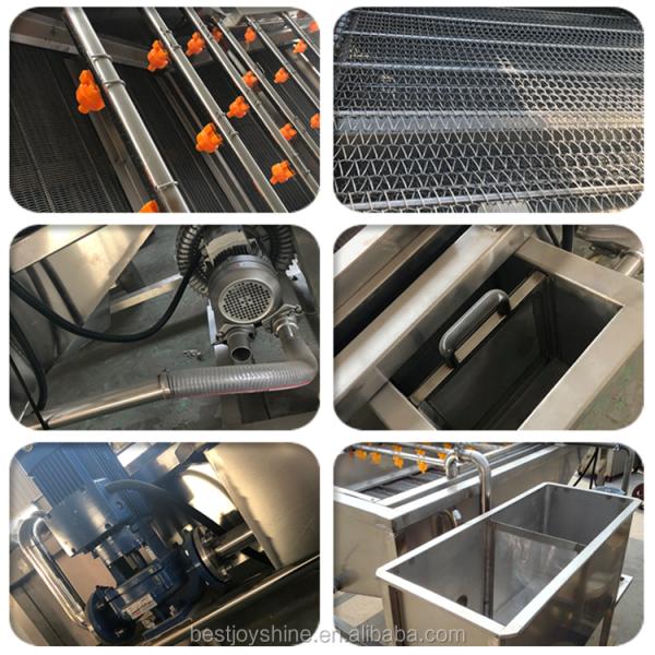 Tomato Washing Machine With Water Filtration System 304 Stainelss Steel Material