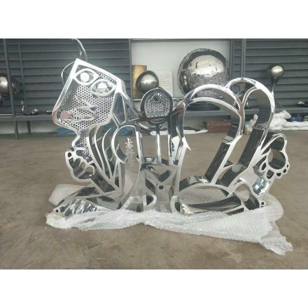 mirror polished stainless steel sculpture for art studio ,China stainless steel Sculpture supplier