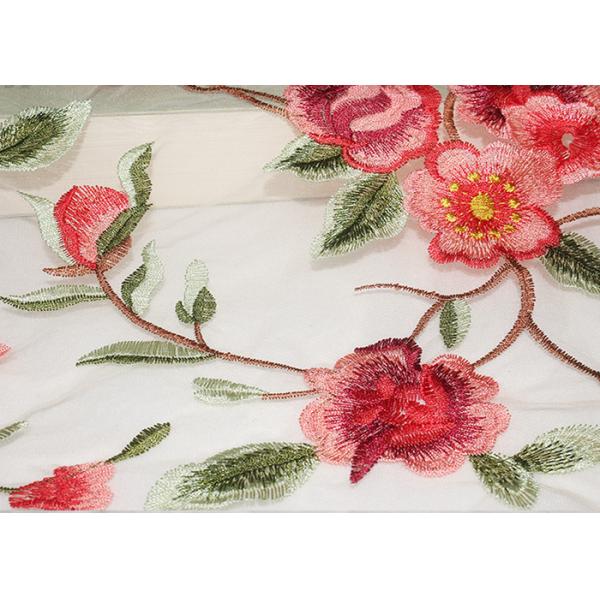 Ткань шнурка 47 дюймов Мулти покрашенная/чувство ткани шнурка мантии свадьбы мягкое азо свободным