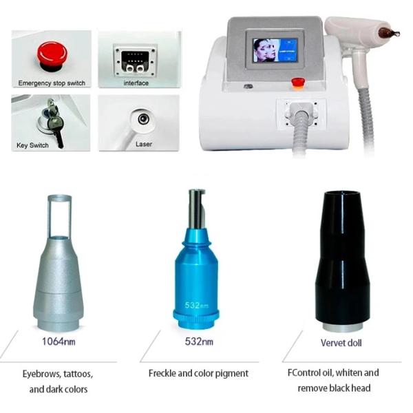 J300 Pigment Removal Best Selling 1064nm 532nm 1320nm Q Switched Nd Yag Laser Tattoo Removal Skin Whitening Machine