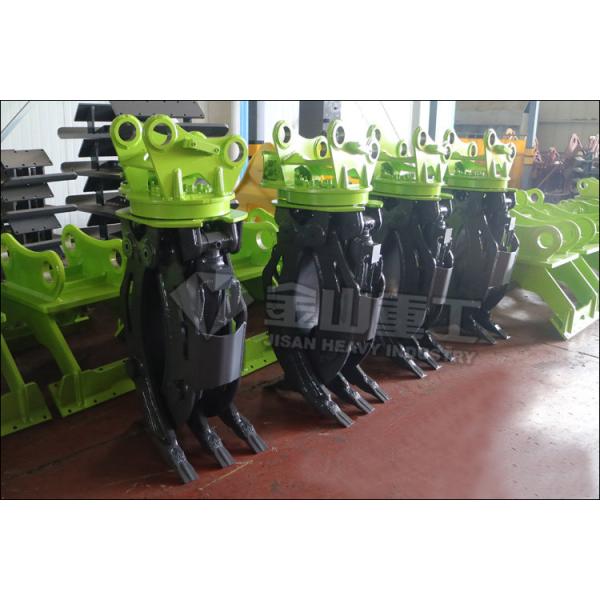 Single Cylinder Hydraulic Grapple Attachment 360° Rotation Excellent Grasping Ability