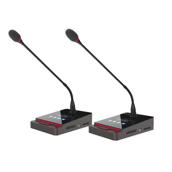 HUAIN 3.5  Inch LCD Screen Desktop Conference Digital Microphone Discussion System Delegate Mic