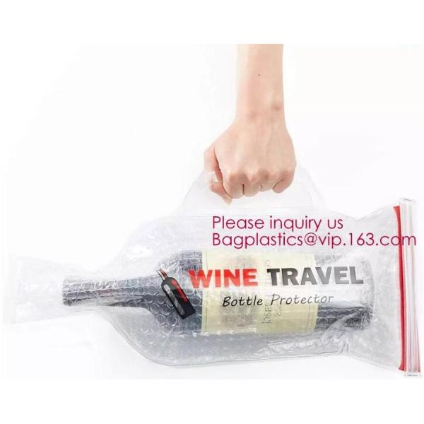 Bottle Protector Bubble Travel Bag,Travel Trip Bag With Bubble Inside And Double ks,Sleeve Travel Bag - Inner Skin