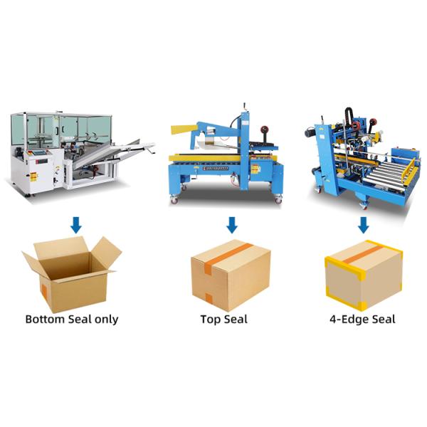 Automatic Flaps Sealing Machine for Food Industry Packing Line Carton Case Box Erector