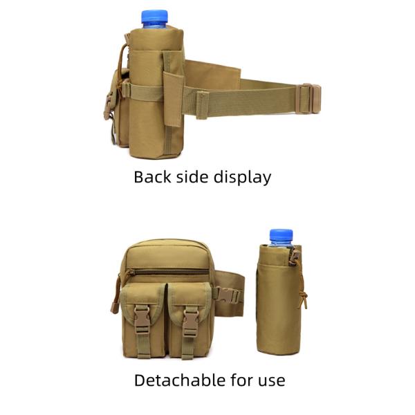 Abrasion Resistant Detachable Tactical Waist Bag 800D Oxford