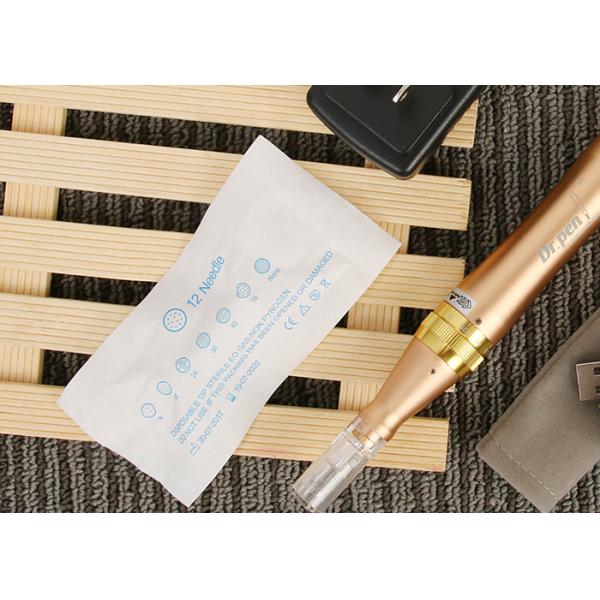 Golden Dr. Pen Microneedle Therapy Machine Stainless Steel & Plastic Material
