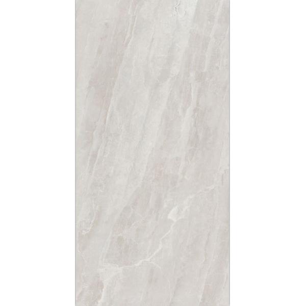 75*150cm Indoor Bathroom Big Size Polished Glazed Ceramic Light Grey Color Floor Tile