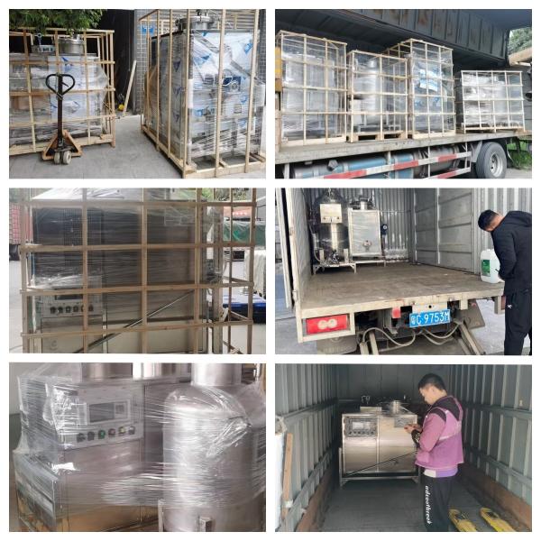 Best Selling Model 125L 6KW Intelligent Continuous Air Cooled High Recovery Stainless Steel Small Solvent Recovery Device Ex CE