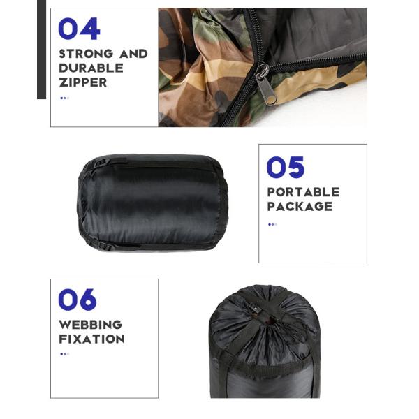 Outdoor Foldable Sleeping Bed Emergency Sleeping Bag 3 Season