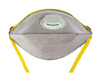 Material 4-Ply não tecido dobrável horizontal Elasticated da máscara de poeira da correia FFP2