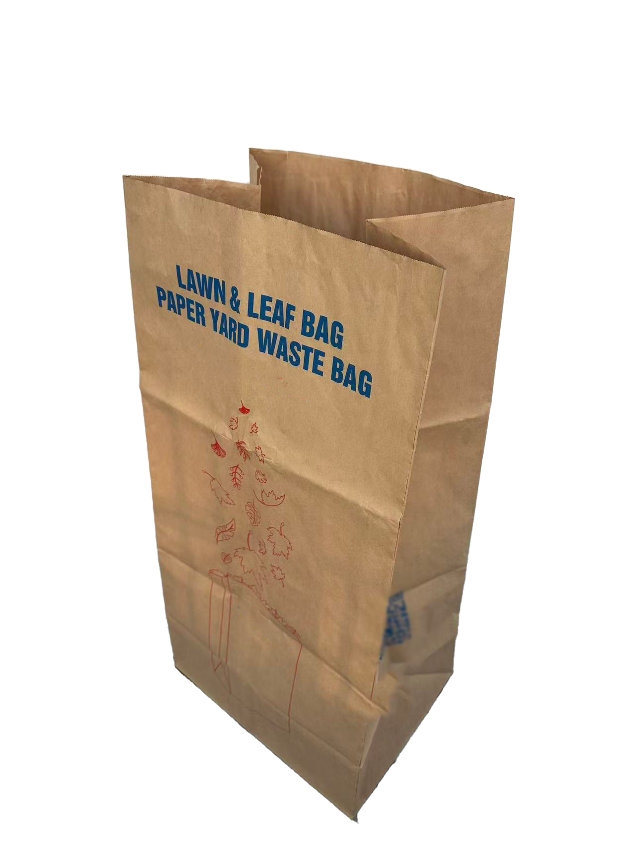 Recyclable OEM 30 Gallons Paper Leaf Bags Bulk Customizable Lining Brown Yard Waste Bags