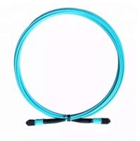 Bas câble optique de mpo de corde de correction de mpo de fibre du noyau 3.0mm OM3 LSZH de la perte MPO/F-MPO/F 12F 12 d'usine