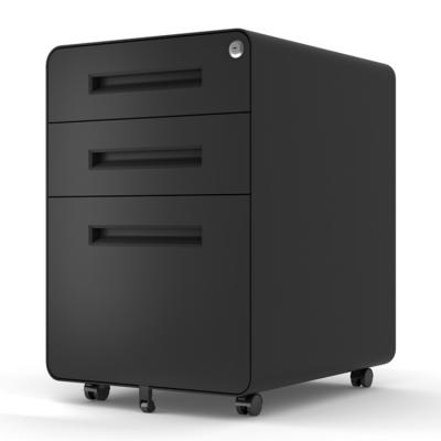 Share Ergonomics Round Body Design 3 Drawers Mobile Pedestal File Cabinet