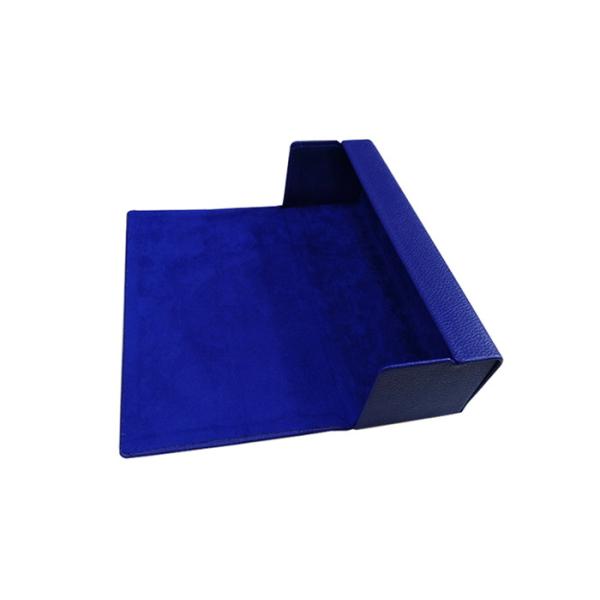 Blue Custom Logo Pu Leather Optical Glasses Case Medium-size Sunglasses Packing