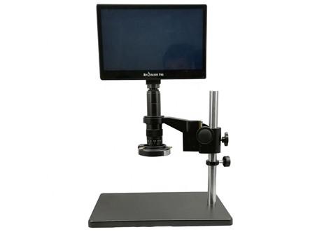 PWB diodo emissor de luz ótico Ring Metal Hardware do Lcd do microscópio de 8 Digitas da polegada