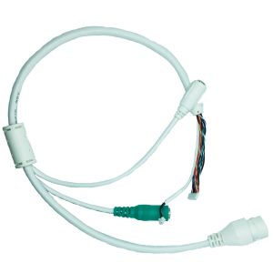Cable de caméra IP en cuivre avec jaquette en PVC RJ45F/DC5.5*2.1/3.5PITCH Connectivité à 4 broches