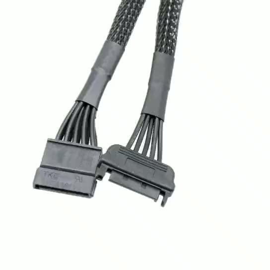 15Pin  Cable Male 1 to 3 ST 15Pin Female Power Supply Cable  20cm