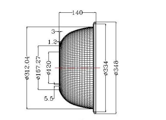 Aluminum lampshade Die Casting Led High Bay Light House Easily Install For LED Flood light Housing