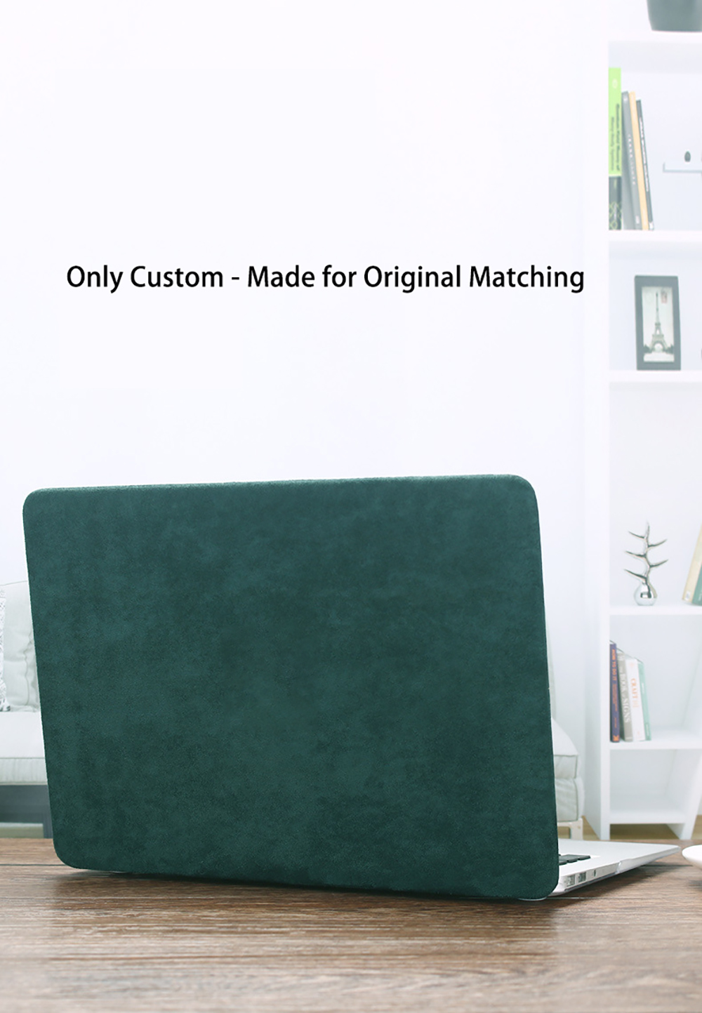 Laudtec PU Leather Wood Grain Laptop Case Skin Hard Shell Cover for MacBook Air 13 2025 Wholesale OEM/ODM/Private Label