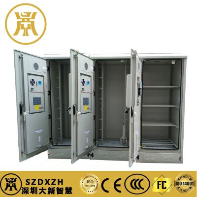 3 Bay Industrial And Commercial Outdoor Telecom Cabinets With Cooling