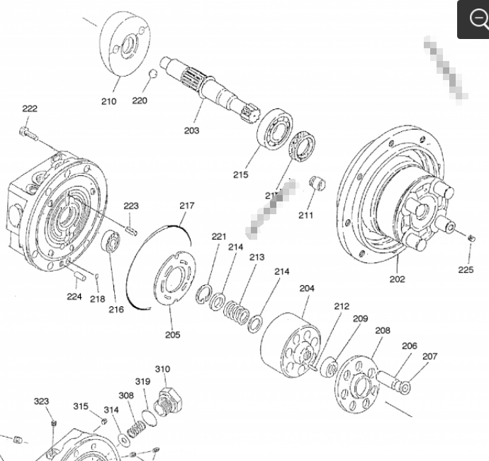 Solar 015 PLUS 018 VT Doosan DX15 DX18 Mini Excavator Final Drive 401-00422 401-00422A 2.401-00058 2.401-00059 Travel Motor Reduction Gear Parts