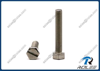 304/316/A2/18-8 Stainless Steel Slotted Drive Hex Bolt
