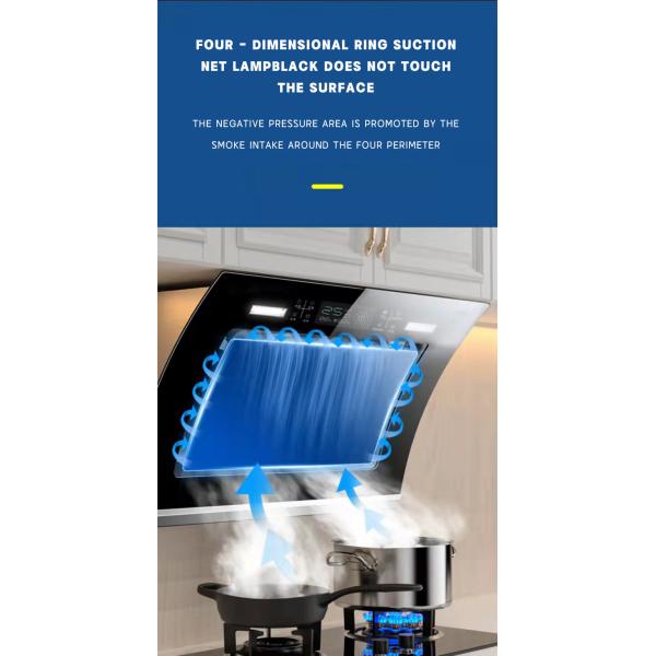 Stainless Steel Cooker Cover with Copper Motor and Automatic Cleaning