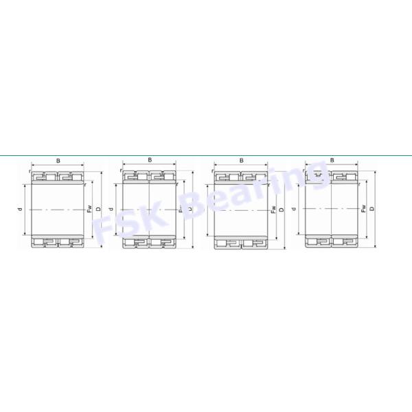 Four Row R 313812 Cylindrical Roller Bearing , Chrome Steel Rolling Mill Bearings