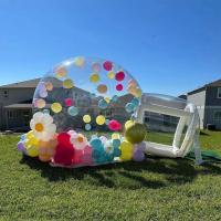 diámetro al aire libre de 3M de la bóveda del aire de la tienda inflable material de la burbuja del PVC de 1.0m m