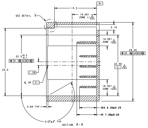соединители 5Row 2.54mm 28Pin TE Connnectivity AMP для автомобильной проводки провода